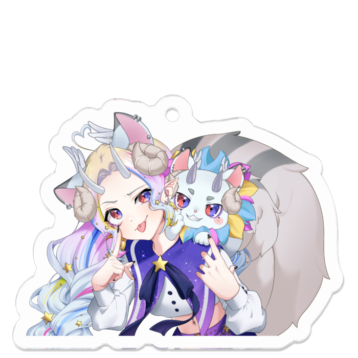 アクリルキーホルダー - 50 x 50 (mm)