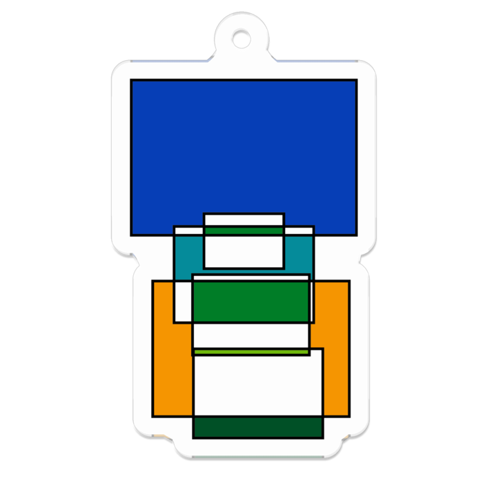 アクリルキーホルダー - 50 x 50 (mm)