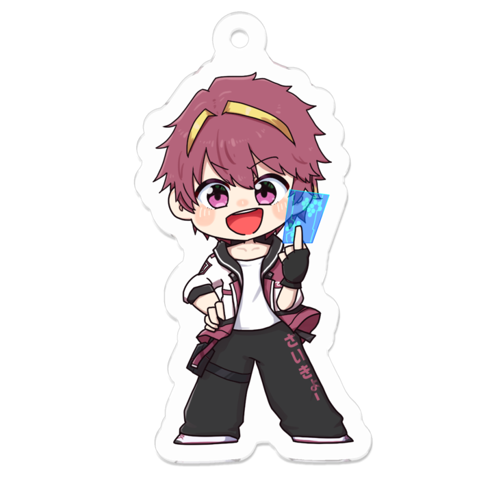 アクリルキーホルダー（コーティング） - 50 x 50 (mm)