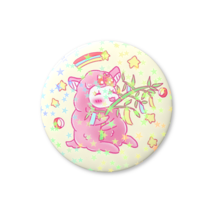 ホログラム缶バッジ - 32mm スター