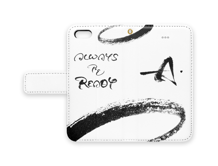 手帳型iPhoneケース - iPhone5 - ストラップ穴 あり