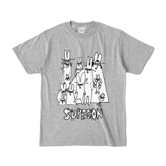 カラーTシャツ - S - 杢グレー (濃色)
