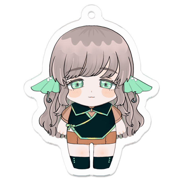 アクリルキーホルダー（コーティング） - 50 x 50 (mm)