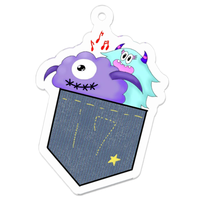 アクリルキーホルダー - 50 x 50 (mm)