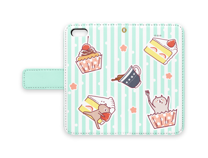 手帳型iPhoneケース - iPhone 5 / SE - ストラップ穴 あり