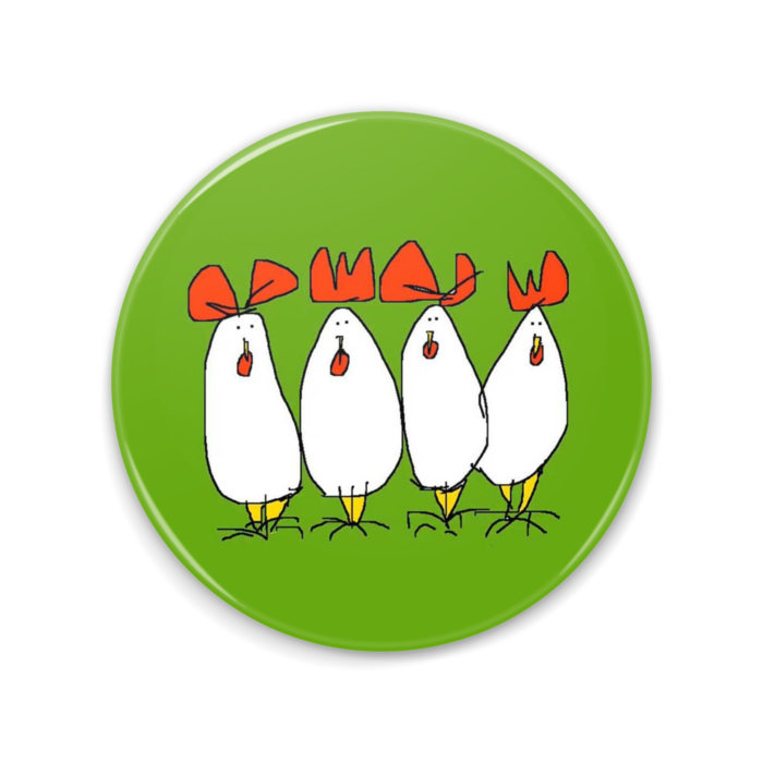 にわとり・缶ミラー - 75mm