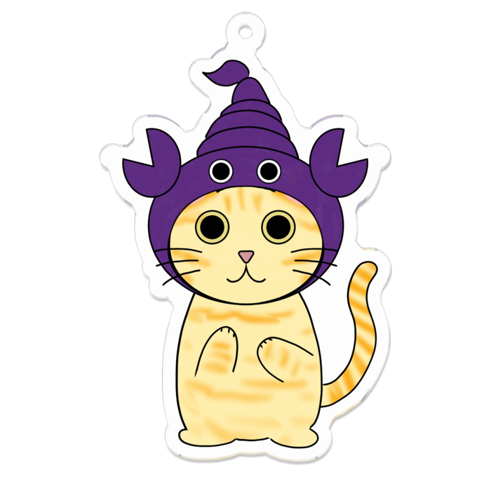 アクリルキーホルダー（コーティング） - 70 x 70 (mm)