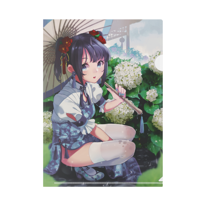 クリアファイル「紫陽花畑で見つけて」