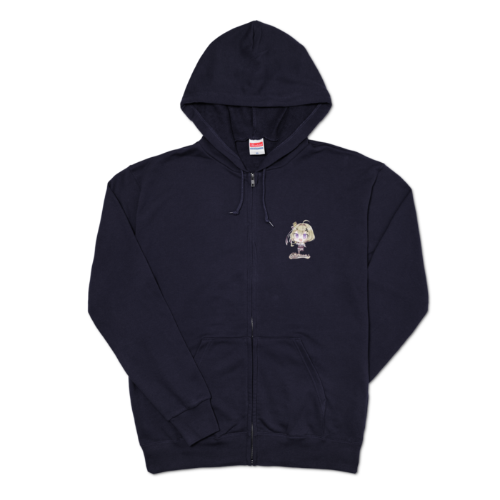 ジップパーカー - XL - ネイビー(1)