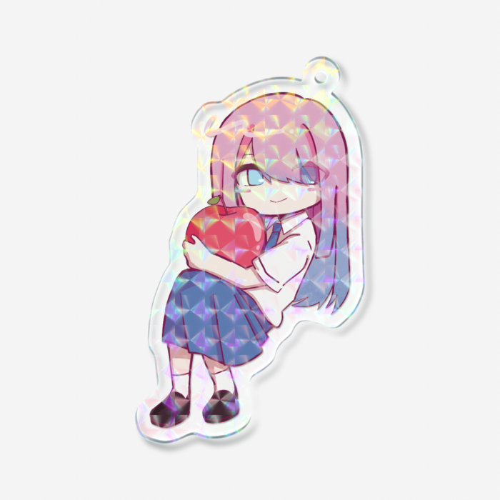 ホログラムアクリルキーホルダー - 70 × 70mm