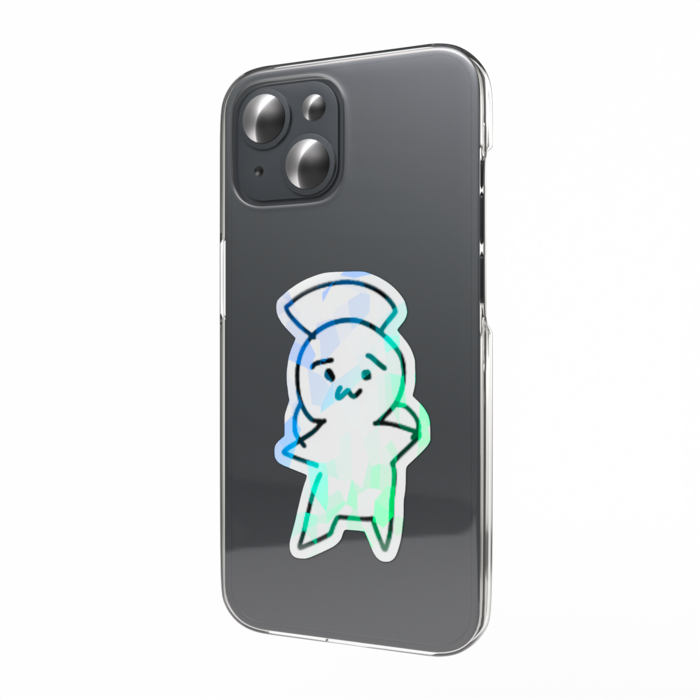 ホログラムスマホステッカー - 画伯