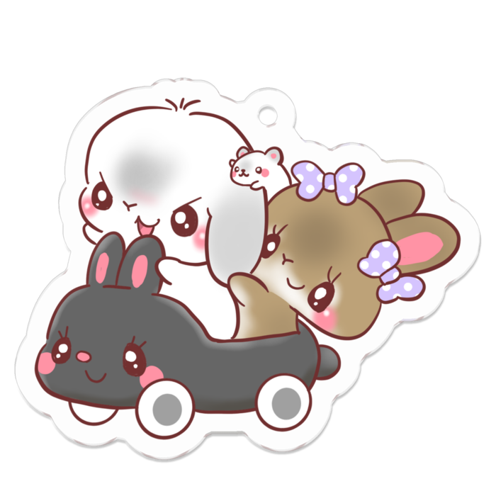 アクリルキーホルダー - 50 x 50 (mm)