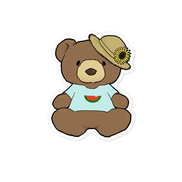 ステッカー - 100 x 100 (mm) - スイカ