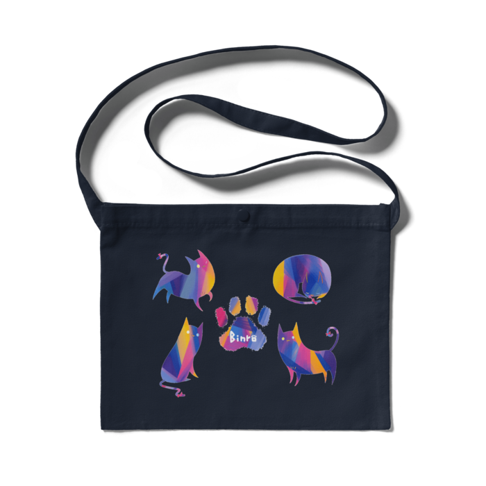 サコッシュ - 300 x 230 (mm)ネイビー