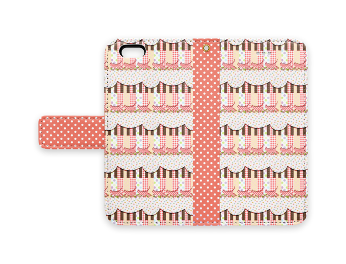 手帳型iPhoneケース - iPhone6 - ストラップ穴 あり