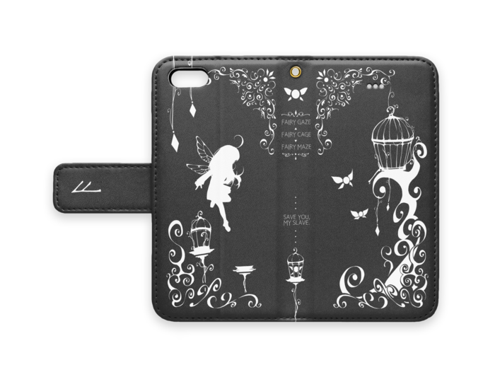 手帳型iPhoneケース - iPhone 5 / 5s / SE - ストラップ穴 あり