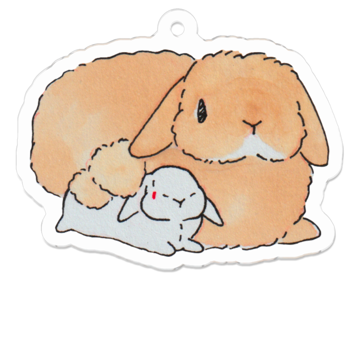 アクリルキーホルダー - 50 x 50 (mm)