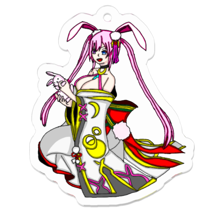 アクリルキーホルダー（コーティング） - 50 x 50 (mm)