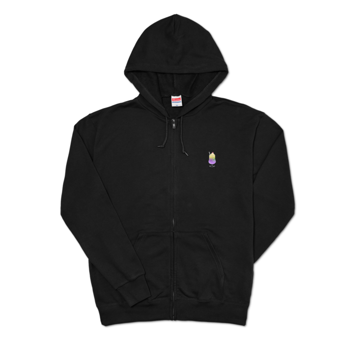 ジップパーカー - XL - ブラック