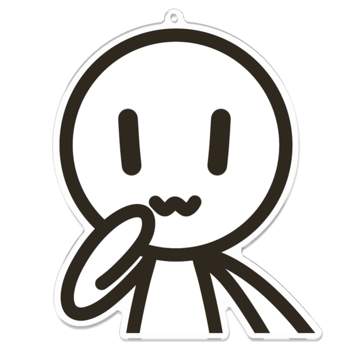 棒人間ドヤ顔Ver.アクキー - 100 x 100 (mm)