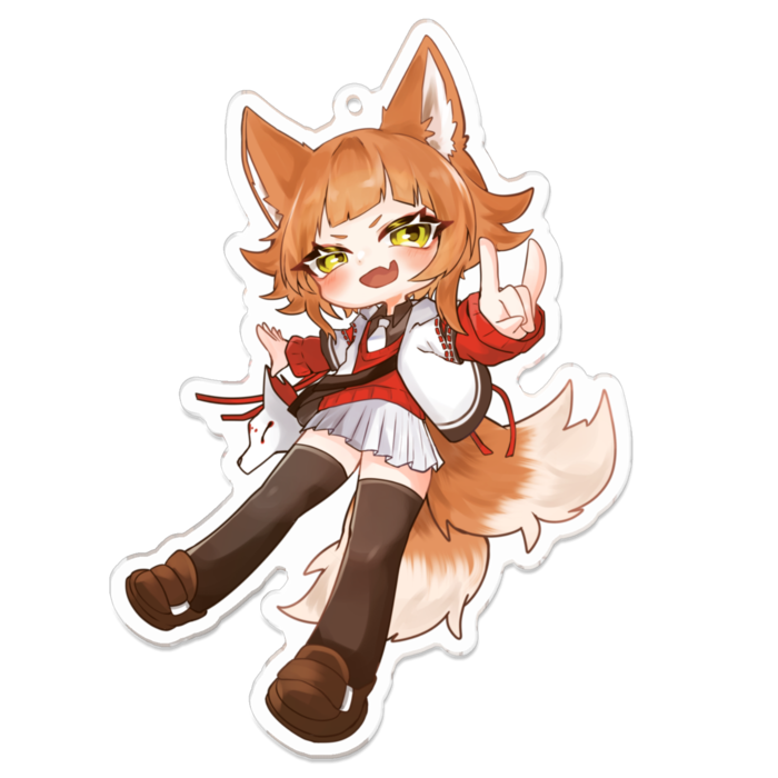 アクリルキーホルダー（コーティング） - 100 x 100 (mm)