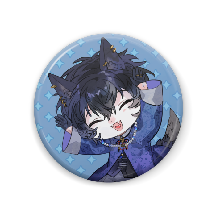 コンコン九咲 缶バッジ～眼鏡なし～ 57mm