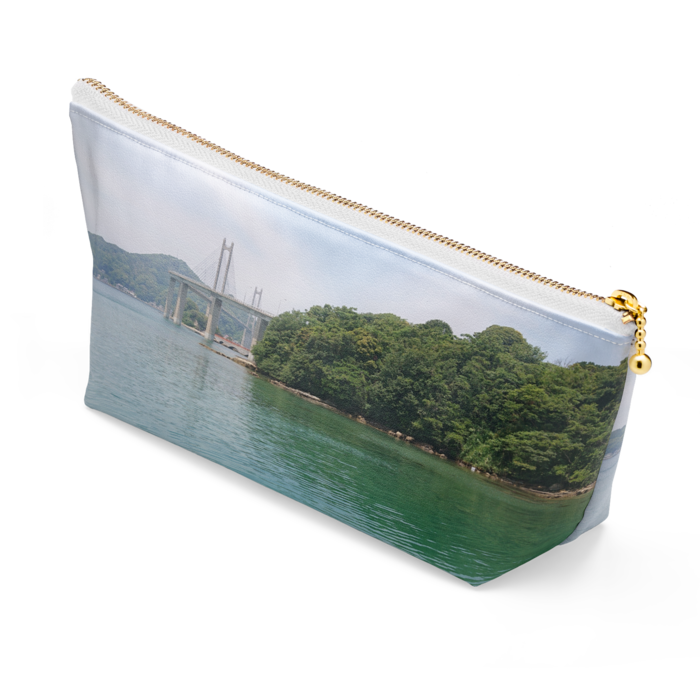 ポーチ - 長さ21.5cm / 高さ10cm - ホワイト