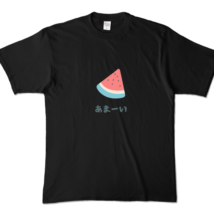 カラーTシャツ - XL - ブラック (濃色)