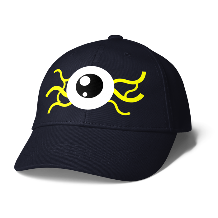 めだまキャップ（神経） - ネイビー