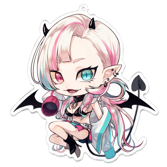 アクリルキーホルダー（コーティング） - 100 x 100 (mm)