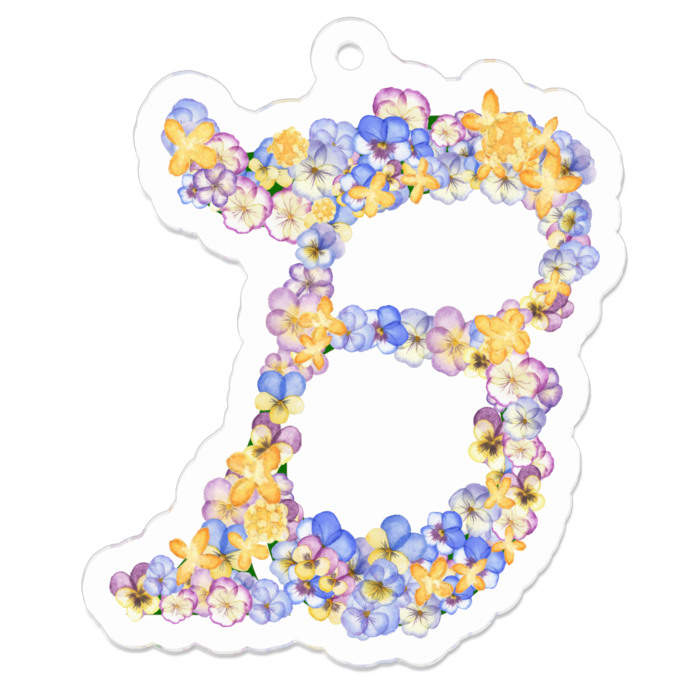 B　アクリルキーホルダー - 50 x 50 (mm)(1)