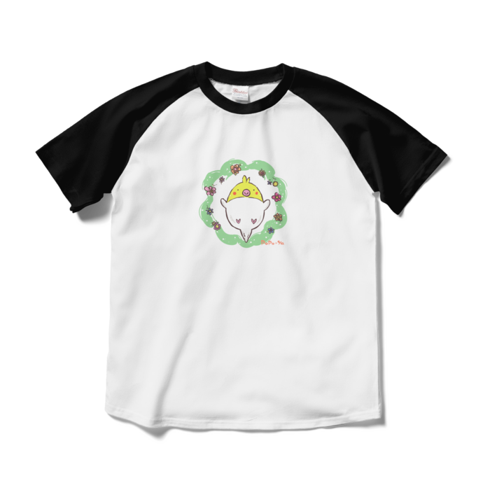 ラグランTシャツ - M - ホワイト×ブラック(2)