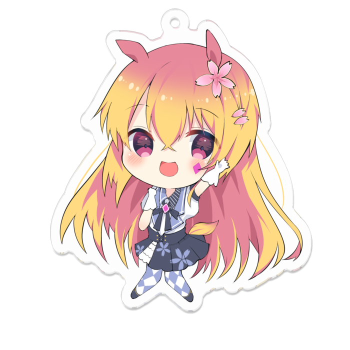 アクリルキーホルダー（コーティング） - 70 x 70 (mm)