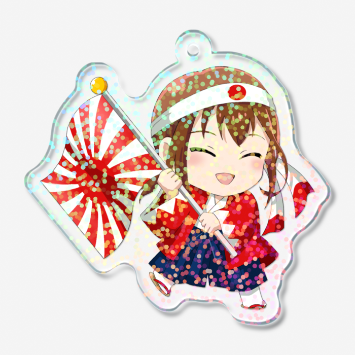 ホログラムアクリルキーホルダー - 50 × 50mm