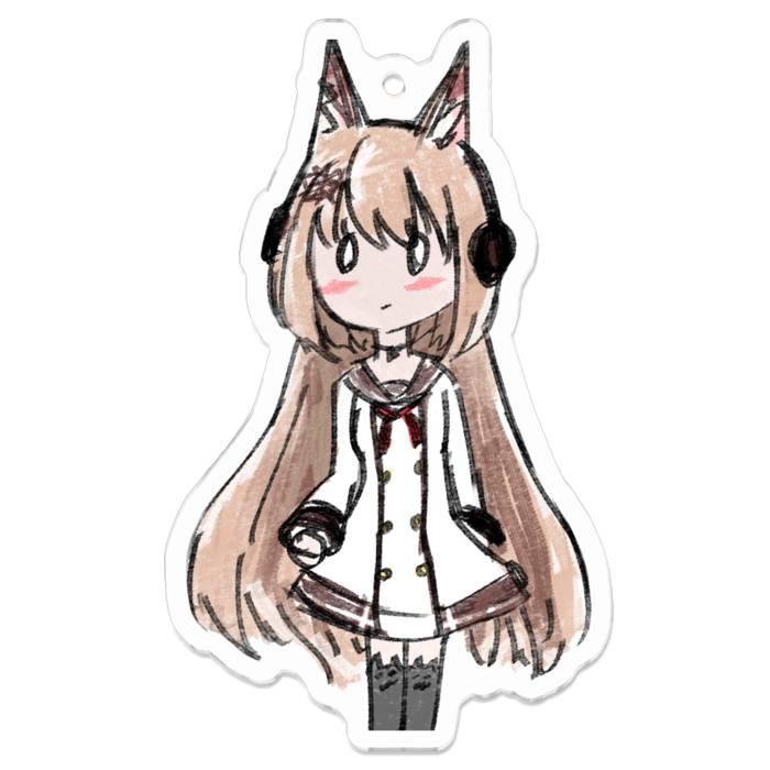 なるちゃんアクキー - 70 x 70 (mm)