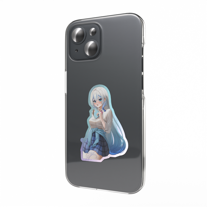 オーロラスマホステッカー - 縦