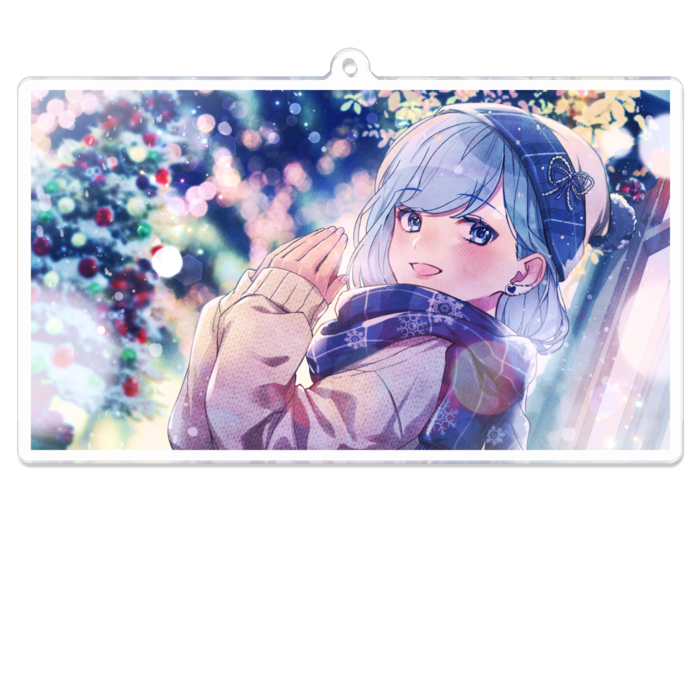 アクリルキーホルダー（コーティング） - 100 x 100 (mm)