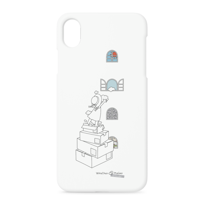 cloudy iPhoneケース - iPhone XR - 正面印刷のみ