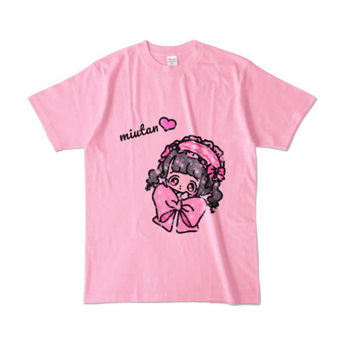 カラーTシャツ - L - ピーチ (淡色)