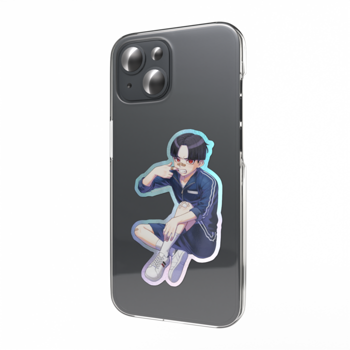 オーロラスマホステッカー - 縦