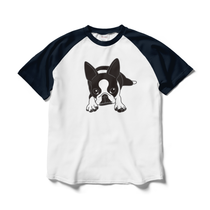 ラグランTシャツ - L - ホワイト×ネイビー