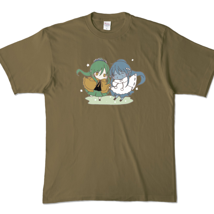 カラーTシャツ - XL - オリーブ (濃色)