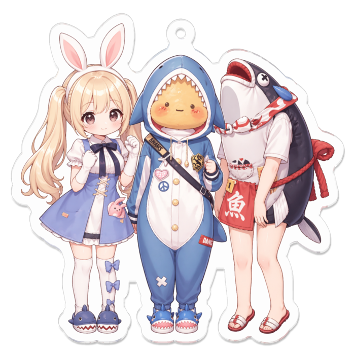 アクリルキーホルダー - 70 x 70 (mm)