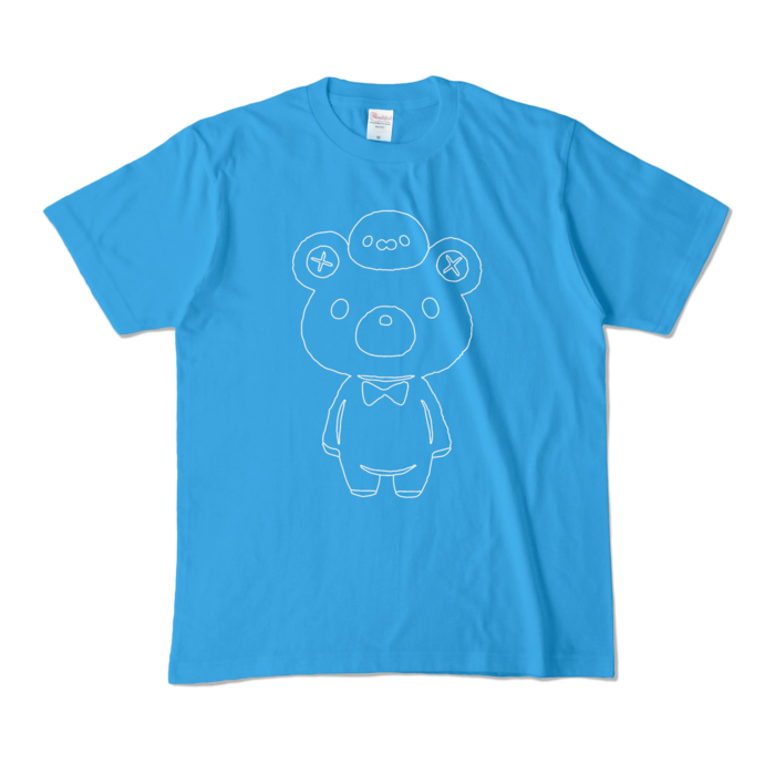まんじゅうカラーTシャツ - M - ターコイズ (濃色)