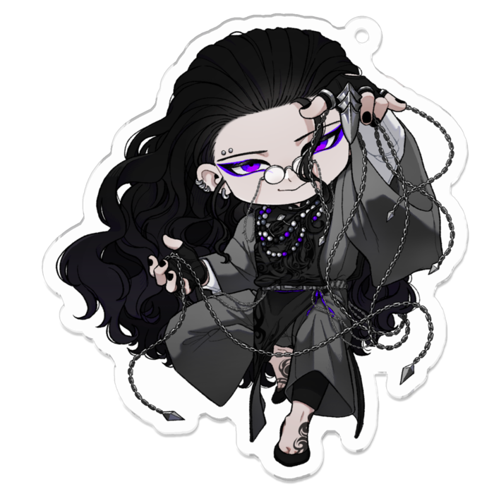 アクリルキーホルダー（コーティング） - 70 x 70 (mm)