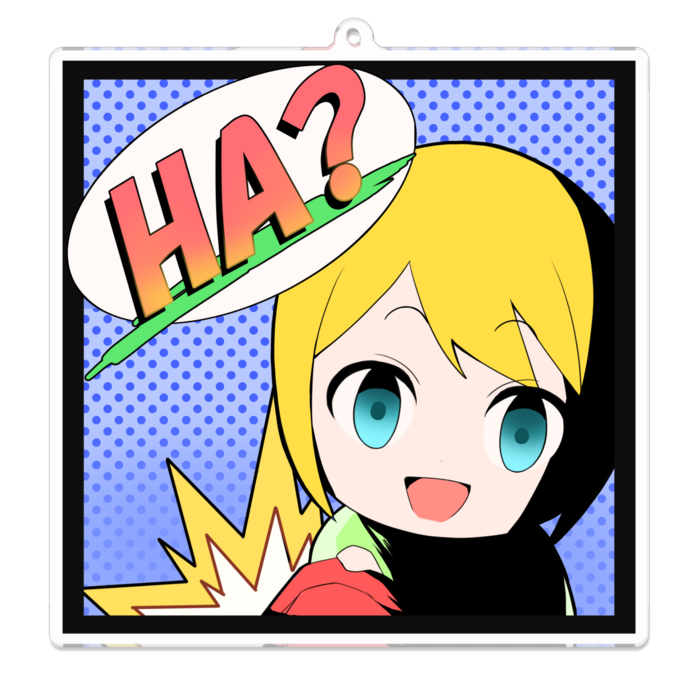 アクリルキーホルダー - 100 x 100 (mm)