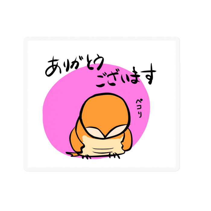 ステッカー - 100 x 100 (mm) - クリア