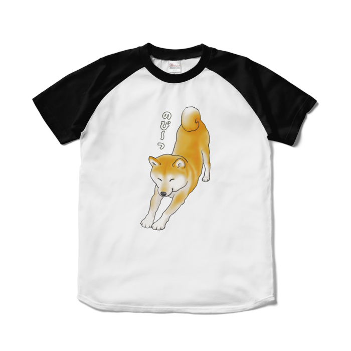 ラグランTシャツ - S - ホワイト×ブラック / Size S, White & Black