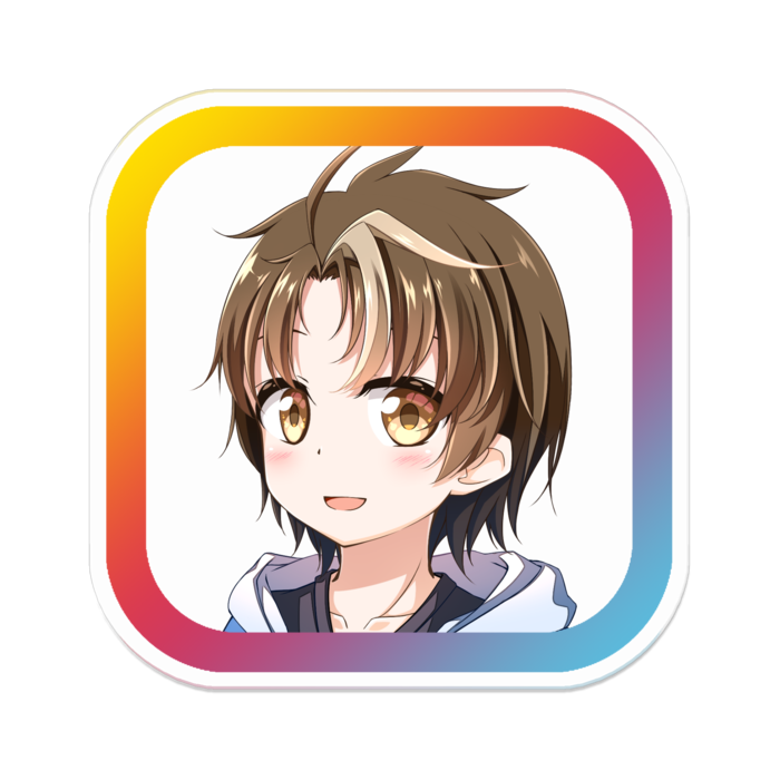 アクリルバッジ - 70 x 70 (mm)