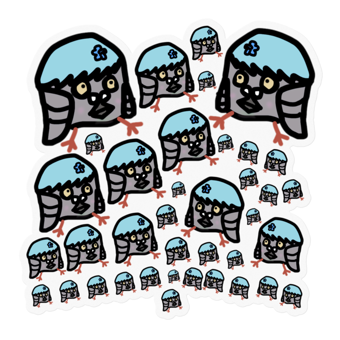 ステッカー - 100 x 100 (mm)